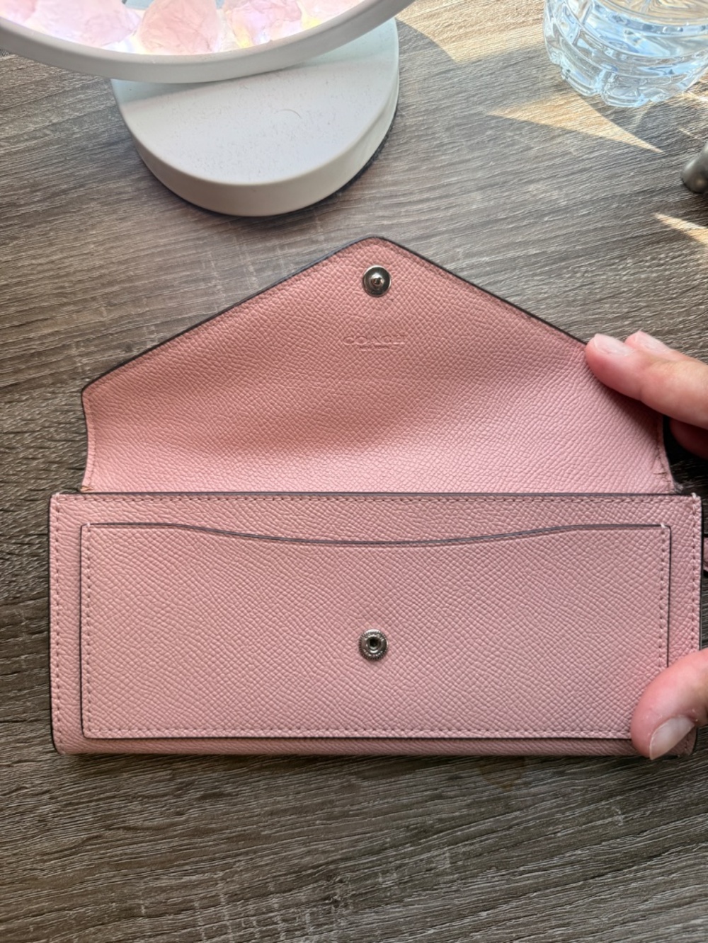 Coach Pink Envelope Wallet - Picture 2 of 4